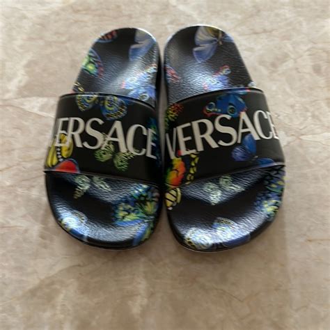 versace shoes for kids girls|versace slides girls.